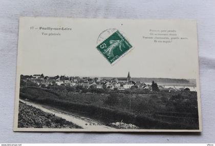 Cpa 1908, Pouilly sur Loire, vue générale, Nièvre 58