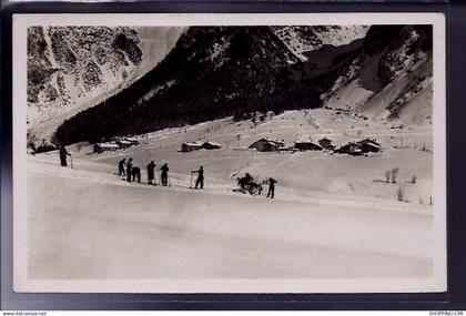 73 - Pralognan-la-Vanoise - l' Hiver - Champ de neige - Voyagé - Dos divisé