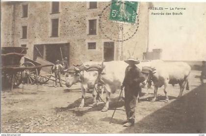 CPA Presles La Ferme Rentrée des Boeufs