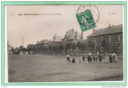 59 - QUIEVRECHAIN --   La place et les Ecoles