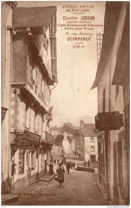 QUIMPERLE  CHARLES JORDAN CAFE RESTAURANT R RUE SAVARY