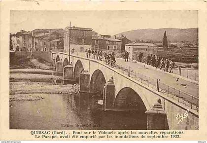 30 - Quissac - Pont sur le Vidourle après les nouvelles réparations - Le Parapet avait été emporté par les inondations d