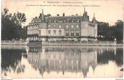 CPA Carte Postale France Rambouillet  Château vu des Iles 1911 VM77400