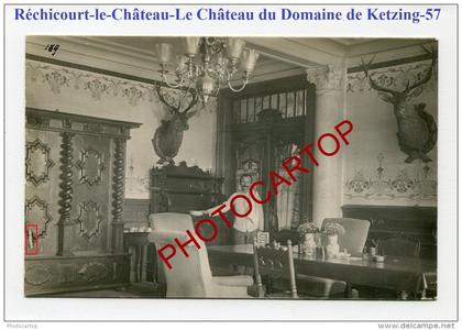 RECHICOURT le CHATEAU-Lazarett 4-Interieur Chateau Domaine KETZING-Carte Photo allemande-Guerre 14-18-1WK-France-57-