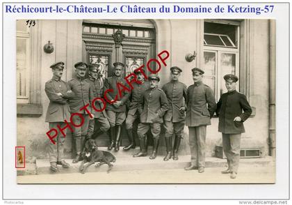 RECHICOURT le CHATEAU-Lazarett 4-Officiers-Chateau Domaine KETZING-Carte Photo allemande-Guerre 14-18-1WK-France-57-