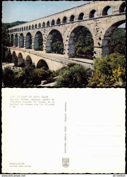 CPA Remoulins LE PONT DU GARD (Gard) Aquaduc Romain 1960