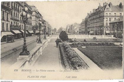 Rennes - La Vilaine couverte - Les Jardins