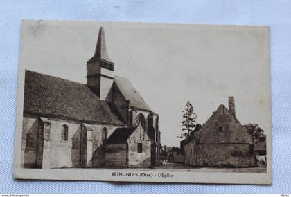 Cpsm 1954, Rethondes, l'église, Oise 60