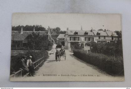 Rethondes, entrée du village, l'hôtel Billiet, Oise 60