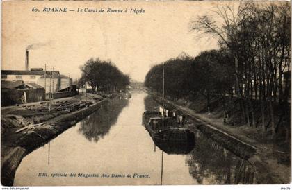 CPA ROANNE - Le Canal de ROANNE a Digoin (111226)