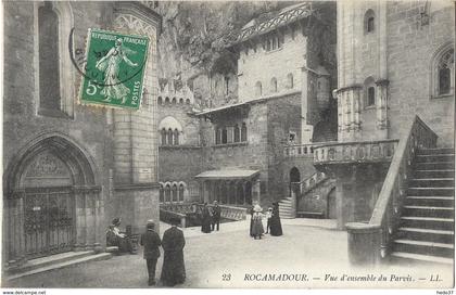 Rocamadour - Vue d'ensemble du Parvis