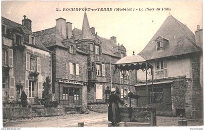 CPA  Carte postale France   Rochefort en Terre  Place du Puits   VM63541