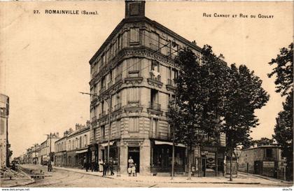 CPA ROMAINVILLE Rue Carnot et Rue du Goulet (869304)