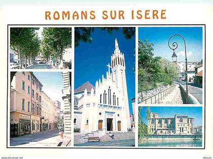 26 - Romans sur Isère - Multivues - Commerces - Eglise - CPM - Voir Scans Recto-Verso