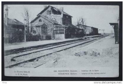 80 Rosières-en-Santerre gare ruine    D80D  K80680K  C80680C RH048657