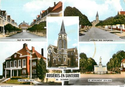 ROSIERES EN SANTERRE CARTE MULTIVUES