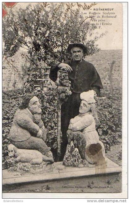 Rothéneuf........Les Rochers sculptés. .l'Ermite