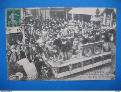 CPA  Rouen  - Milllénaire Normand  1911 - Grand Cortège Historique de la Faïence de Rouen  voyagé  1911