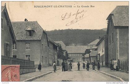 CPA (90)  ROUGEMONT-LE-CHÂTEAU  /  La Grande Rue  -