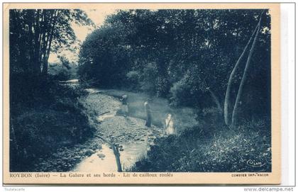 CPSM 38 ROYBON LA GALURE ET SES BORDS LIT DE CAILLOUX ROULES