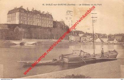 Le Château vu du Port - Sable sur Sarthe - (72) Sarthe