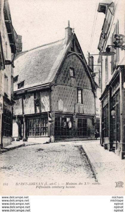 C P A   41 -  SAINT - AIGNAN maison du XV em  siecle