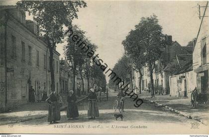 Saint-Aignan - L Avenue Gambetta - Rückseite beschrieben