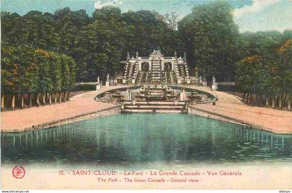 92 - Saint Cloud - Parc de Saint Cloud - La Grande Cascade - CPA - Voir Scans Recto-Verso