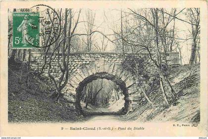 92 - Saint Cloud - Parc de Saint Cloud - Pont du Diable - CPA - Voir Scans Recto-Verso