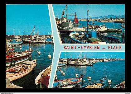 66 - Saint Cyprien - Multivues - Bateaux - CPM - Voir Scans Recto-Verso