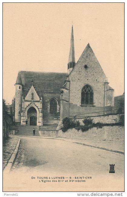 SAINT CYR SUR LOIRE - L'Église (carte précurseur)