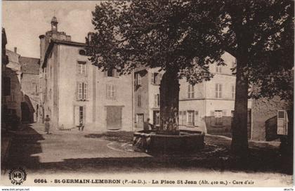 CPA SAINT-GERMAIN-LEMBRON La Place Saint-Jean (1254994)