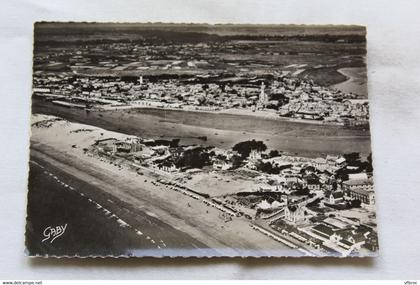 K319, Cpm 1953, Saint Gilles sur Vie, vue aérienne, Vendée 85