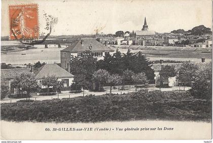 Saint-Gilles-croix-de-vie - Vue Générale prise sur les Dunes