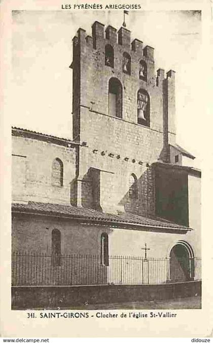 09 - Saint Girons - Clocher de l'Eglise Saint Valier - CPA - Voir Scans Recto-Verso