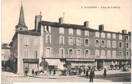 CPA- Carte Postale France  Saint Girons Place du Pladelon  VM68357