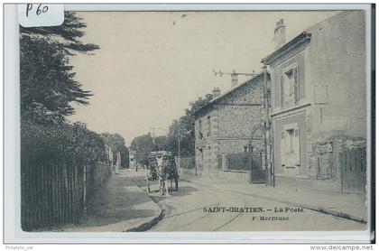 CARTES POSTALES SAINT GRATIEN   LA POSTE     ANIMEE  ATTELAGE