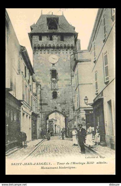 17 - Saint Jean d'Angély - Tour de l'Horloge - Animée - CPA - Voir Scans Recto-Verso