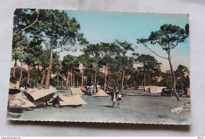 Cpsm 1955, Saint Jean de Monts, le camp des campeurs, Vendée 85