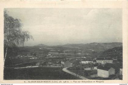 CPA Saint Jean Soleymieux-Vue sur Soleymieux et Margeric-Timbre        L808