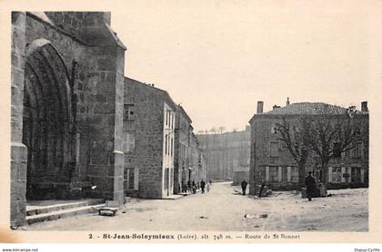 SAINT JEAN SOLEYMIEUX - Route de Saint Bonnet - très bon état