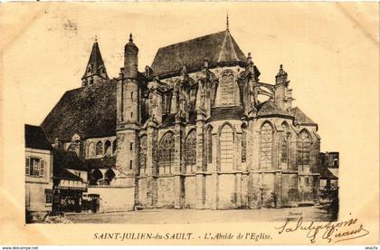 CPA Saint-Julien-du-Sault - L'Abside de l'Eglise FRANCE (960840)