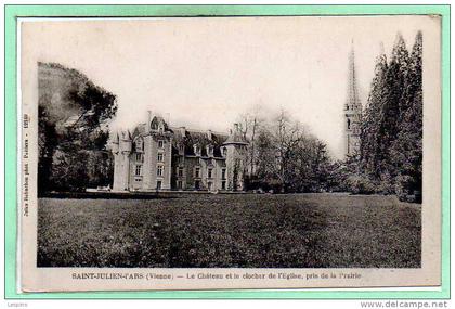 86 - SAINT JULIEN L'ARS --  Le Château et le Clocher....