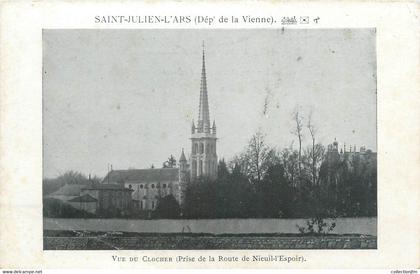 CPA FRANCE 86 "Saint Julien l'Ars, vue du clocher"