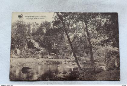 Saint Junien, paysage sur la Glane, Haute Vienne 87