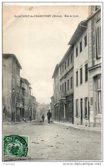 69. saint laurent de chamousset. rue de lyon