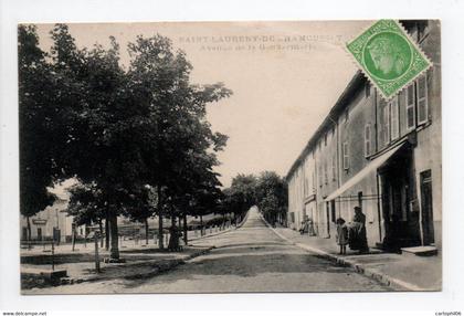 - CPA SAINT-LAURENT-DE-CHAMOUSSET (69) - Avenue de la Gendarmerie 1918 -