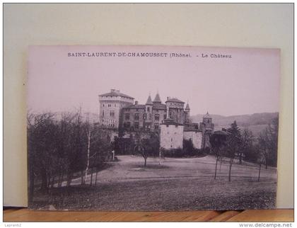 SAINT-LAURENT-DE-CHAMOUSSET (RHONE) LE CHATEAU.