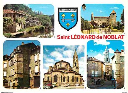 87 - Saint Léonard de Noblat - Multivues - Blasons - Carte Neuve - CPM - Voir Scans Recto-Verso