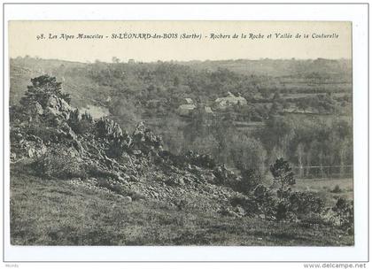 CPA - St Léonard des Bois - Rochers de la Roche et Vallée de la Couturelle